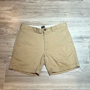 J Crew high rise khaki shorts with 7” inseam size 32